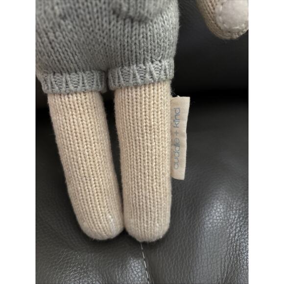 Cuddle and Kind 12" Henry The Bunny Plush Knit Doll Stuffed Animal Handmade Peru - Picture 5 of 6